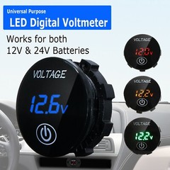DC 12V-24V LED Panel Digital Voltage Volt Meter Display Voltmeter Motorcycle Car