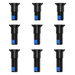 9Pcs Red Dot Screw Kit M4 Screws Diameter 6mm Includes 9.8mm/11.3mm/12.8mm fo…