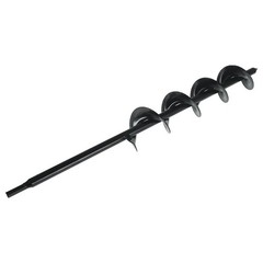 3 In x 24 In Auger Drill Bit Fit For Garden Plant Flower Rapid Planter Black New