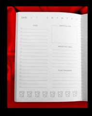 Task Planner Notebook Emerald Green 6”x8.25” undated Event Planner 112pg