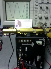 Power Amplifier 30Hz-20kHz 125Wt 75V 68dB max gain Low impedance 4 magnet drive