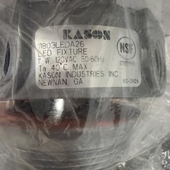 Kason 11803 38-1798 Light Fixture Metal Indoors Wet Plastic Globe Bulb LOT/3