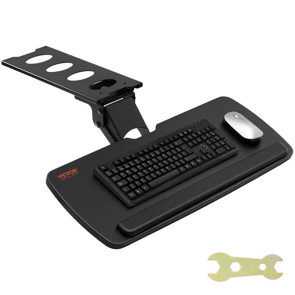 VEVOR Keyboard Tray Under Desk Ergonomic Pull out Keyboard/Mouse Tray 25×9.8 in