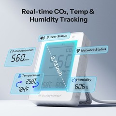 SONOFF CO2 Matter Wi-Fi Air Quality Monitor SAWF-08P 3-in-1 Temperature Humidity