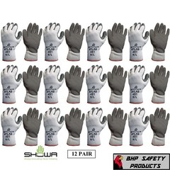 Showa 451 Therma Insulated Cold Weather Palm Coated Winter Work Gloves S-XL 12PR