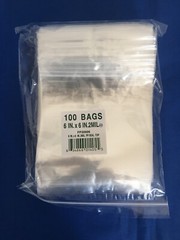 Clear Cello Zipper Zip Lock Seal Top Reclosable Hang Hole Plastic Poly Bags 2Mil