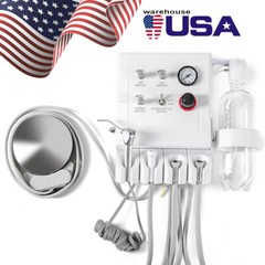 Portable Dental Turbine Unit with Weak Suction Work with Air Compressor 2/4Hole