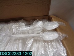 QTY=1,000:Prime Source Medium-Weight Wrapped White Teaspoon