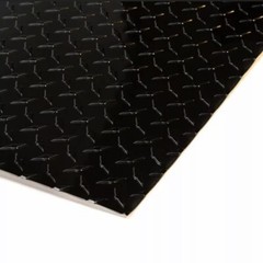 4′ x 8′ Black Aluminum Diamond Plate Sheet Starbrite .025” Thick, Gloss Black