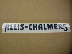 Allis Chalmers Decal Black 1 1/2 inches X 12 inches Long A & S – FREE SHIPPING