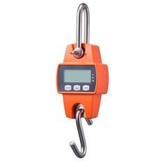 Uimoso Digital Crane Scale 660 lbs/300 kg Portable Hanging Scale Orange