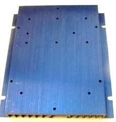 1 Large Flat Blue Aluminum Heat sink 8″ H x 1″ W x7″ L NEW 05S98-00012