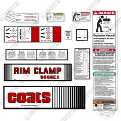Fits Coats 5065EX Decal Kit Rim Clamp – 7 YEAR OUTDOOR 3M VINYL!