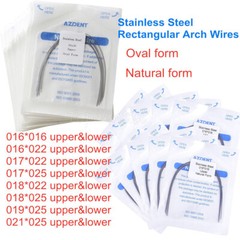 Dental Orthodontic Arch Wire Stainless Steel Rectangular Ovoid/Natural Form