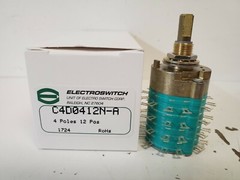 NEW IN BOX! ELECTROSWITCH 4-POLE 12 POSITION ROTARY SWITCH C4D0412N-A