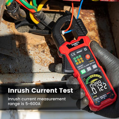 Smart Digital Clamp Meter with HD Screen, Inrush Current & Auto-Ranging