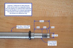 New THK MDK0801-3G2+165LC7 x165mm Ballscrew 8mm dia. x 1mm Pitch + Machined Ends