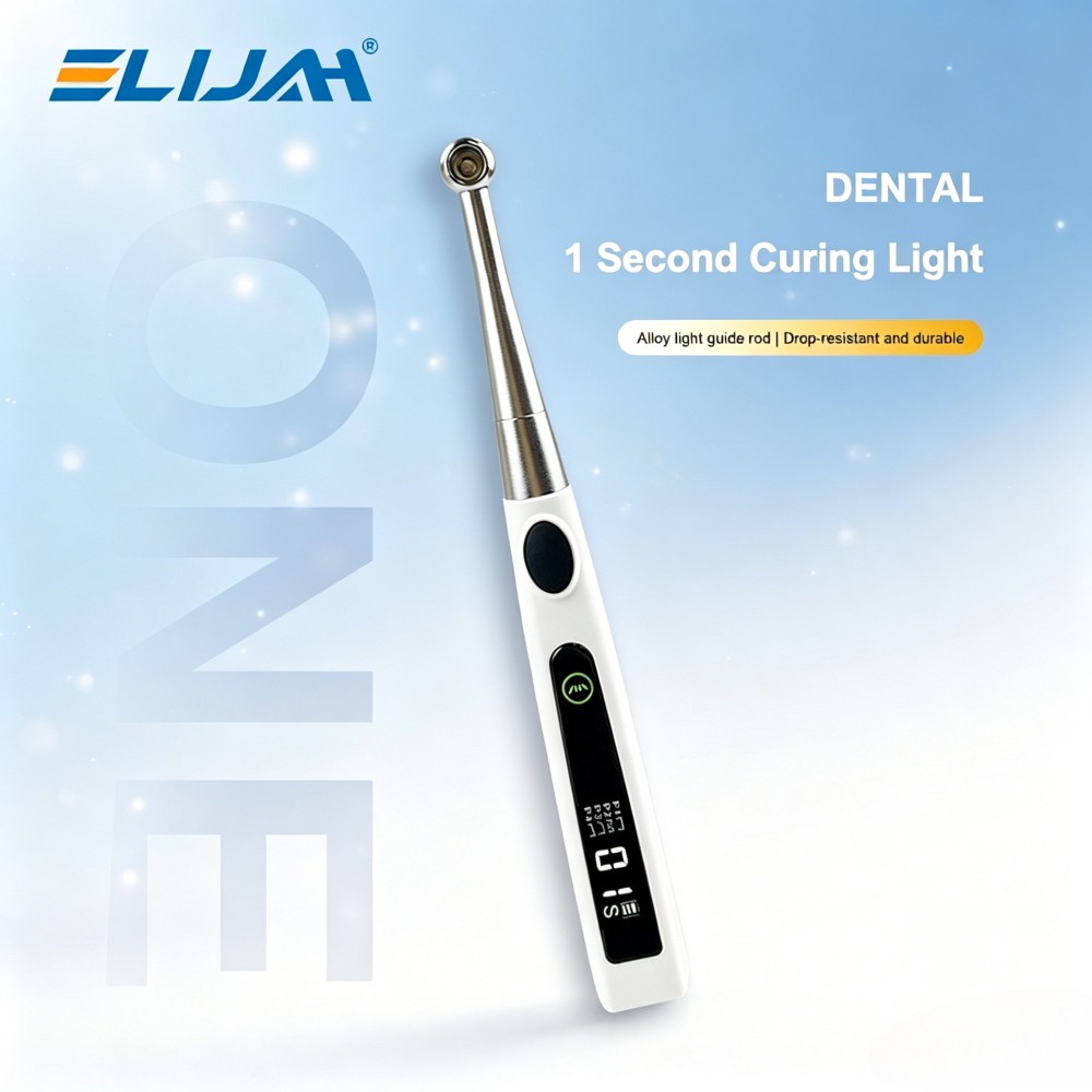 Dental Cordless 1S LED Light Cure Lamp Metal Head LED Curing Light 360° 4 Modes