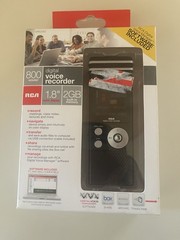 RCA Digital Voice Recorder 800 Hours 1.8″ Color Display w/ 2 GB