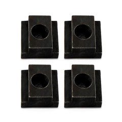T-Slot Nut Black Oxide Finish, 1/2″-13 Thread Size 5/8 in Table Slot Size 4Packs