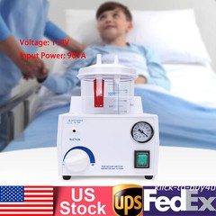 1000mL Portable Phlegm Suction Unit Emergency Medical Vacuum Aspirator Machine