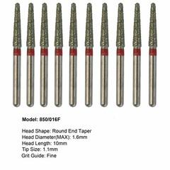 Dental Diamond Burs FG Round End Taper Football Flame Long Round Pear High Speed