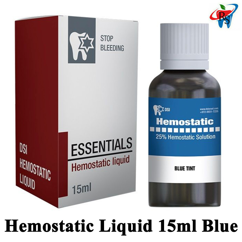 1pcs Dental Hemost atic Liquid Blue For Minor Wound Ble ed Stop 15ml Sur gical