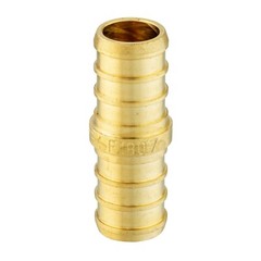 25 PCS EFIELD 1/2″ Pex Straight Coupling Brass Crimp Fitting, Lead Free-NSF