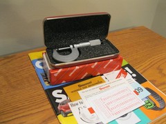STARRETT T230XRL-1 MICROMETER CARBIDE .0001 MACHINIST TOOLS