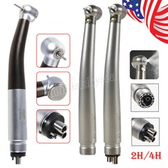 Dental Fiber Optic LED E-generator / High Speed Handpiece Turbine 2/4/6Holes USA