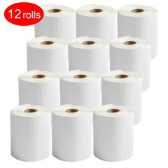 12 Rolls 220 DYMO 4XL Direct Thermal Shipping Labels 4″ x 6″ 1744907 Compatible
