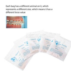 AZDENT 5000Pcs Dental Ortho Elastics Braces Rubber Bands/Elastic Placer Hooks