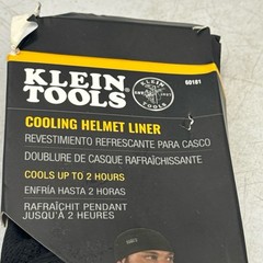 Klein Tools Cooling Helmet Liner One Size Black 60181 Cools Fast Wicks Sweat