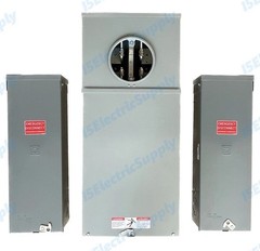 400 / 320 Amp Meter Base / Socket Bundled w/ 2 200A Main Breakers / Discounnects