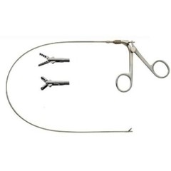 SS Cystoscopy Flexible Grasping Forceps or Biopsy Double Action Jaws 4 Fr x 60cm