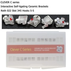 Dental Empower Cear Metal Self Ligating Brackets Orthodontic Braces Roth MBT 022