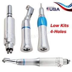 Dental Low Slow Speed Handpiece Contra Angle Straight Air Motor E-type 2/4 Holes