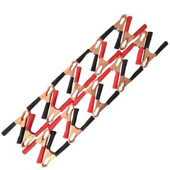 20pcs 80mm 50A Red & Black Car Battery Test Lead Clip Crocodile Alligator Clamps