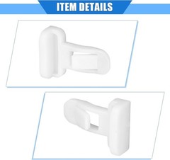 20 Pcs Durable Nylon White Front Rear Fender Bumper Spoiler Retainer Clips