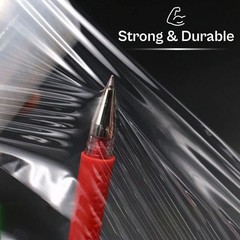 Mini Packing Stretch Film Clear Wrap 3 Inch x 1000 Ft 80 Gauge with Handle