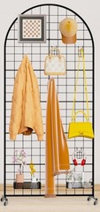 Display Grid Rack 5.2 ft Panel Detachable Stand Craft Art Gridwall Retail Tower