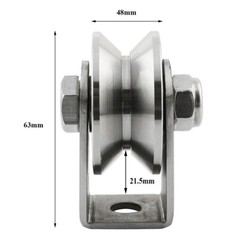 V Groove Pulley Wheel Bearing Cable Pulley Wheel Stainless Steel Pulley Wheel