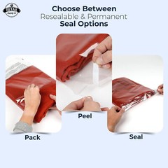 Poly Bags Resealable Suffocation Warning Clear Merchandise 1.5 mil Shirt Apparel