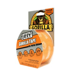 Gorilla Crystal Clear Tape – 1.88″ x 27 ft Roll, Strong Adhesion