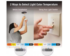 Feit 5/6” LED Recessed Downlight Color Select 2700-5000K Dimmable 120W EQ