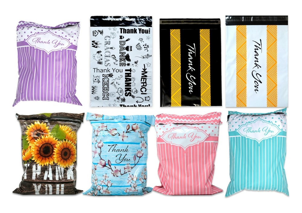 Ultimate Thank you Collection Design Poly Mailers 10×13″ Combo! Shipping Mailing