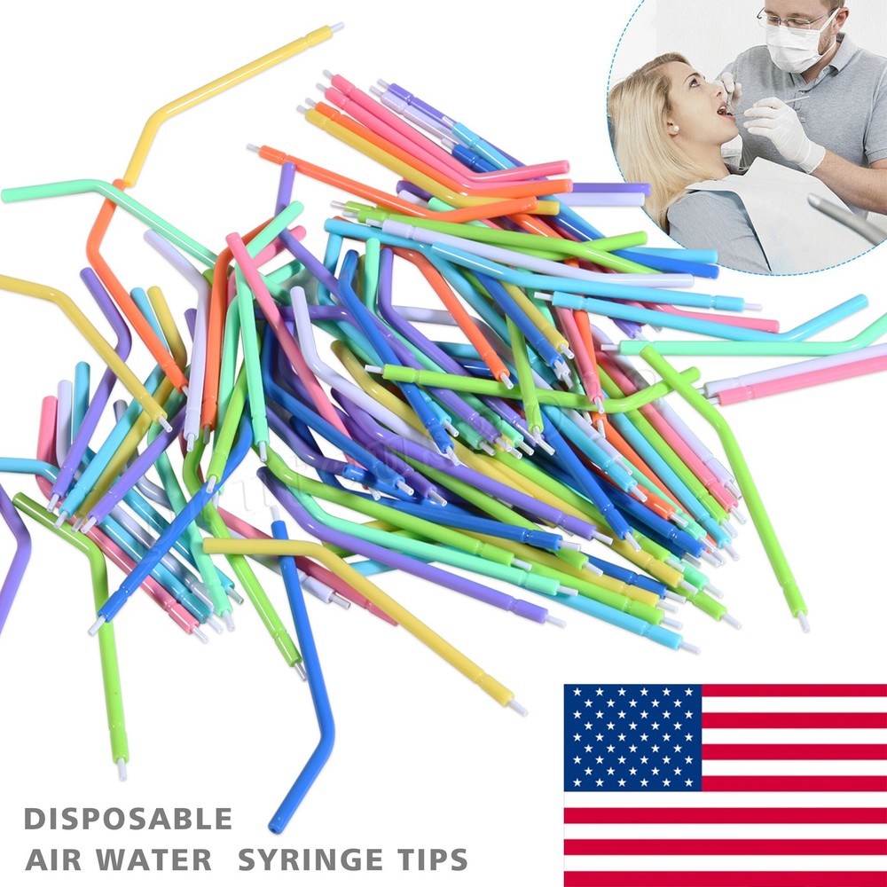 OneMed Dental 3-Way Air Water Syringe Disposable Spray Tips Triple Nozzles Tubes
