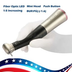 1:5 ratio Dental Fiber Optic LED Contra Angle Handpiece Inner 4 Spray /Rotor