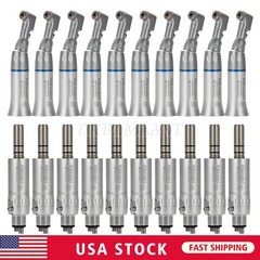 Dental Low Speed External Water Spray Contra Air Motor Handpiece 4Holes 1-10*