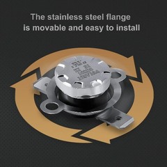 UL CUL KSD301 70C 158F On 60C 140F Off Close On Rise Normally Size: 70°C/158°F